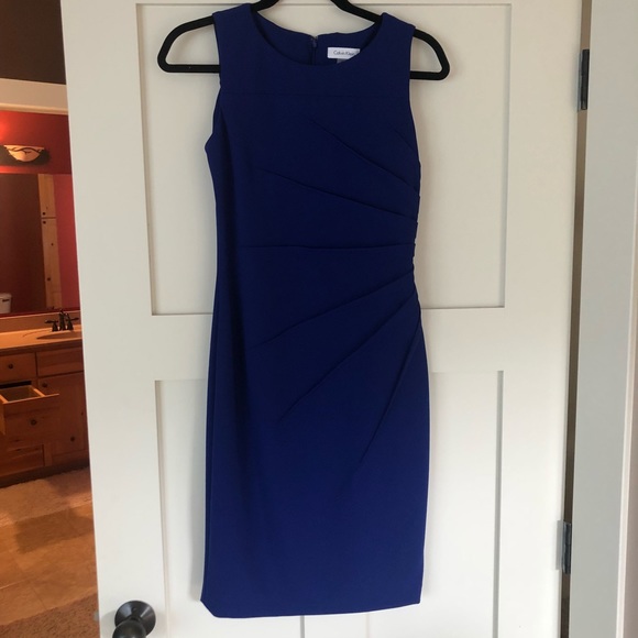 Calvin Klein Melodie Cobalt Blue Dress 